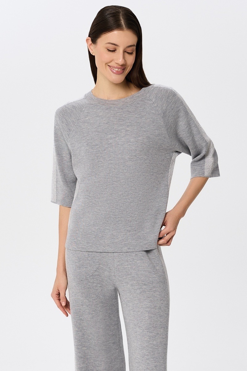 sku: W25-00CH0219 | Brand: Marc Andre  | Size: 36 38 40 42 44 46  | Colors: Серый  | Бренды Marc&Andre | Кашемир Джемперы | Title: Джемпер ETERNAL WAVES
