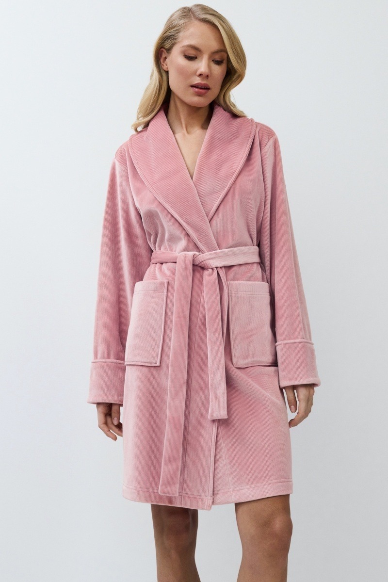 sku: VEA | Brand: Aruelle  | Size: XSmall Small Medium Large XLarge  | Colors: Розовый  | Бренды Aruelle | Домашняя одежда Халаты | Title: Халат VEA