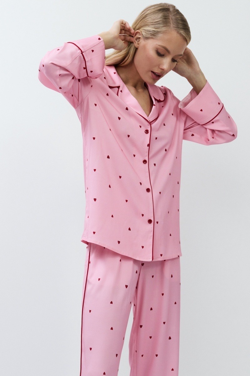 sku: CHERIE | Brand: Aruelle  | Size: XSmall Small Medium Large XLarge XXLarge  | Colors: Розовый  | Бренды Aruelle | Домашняя одежда Пижамы | Title: Пижама с брюками CHERIE