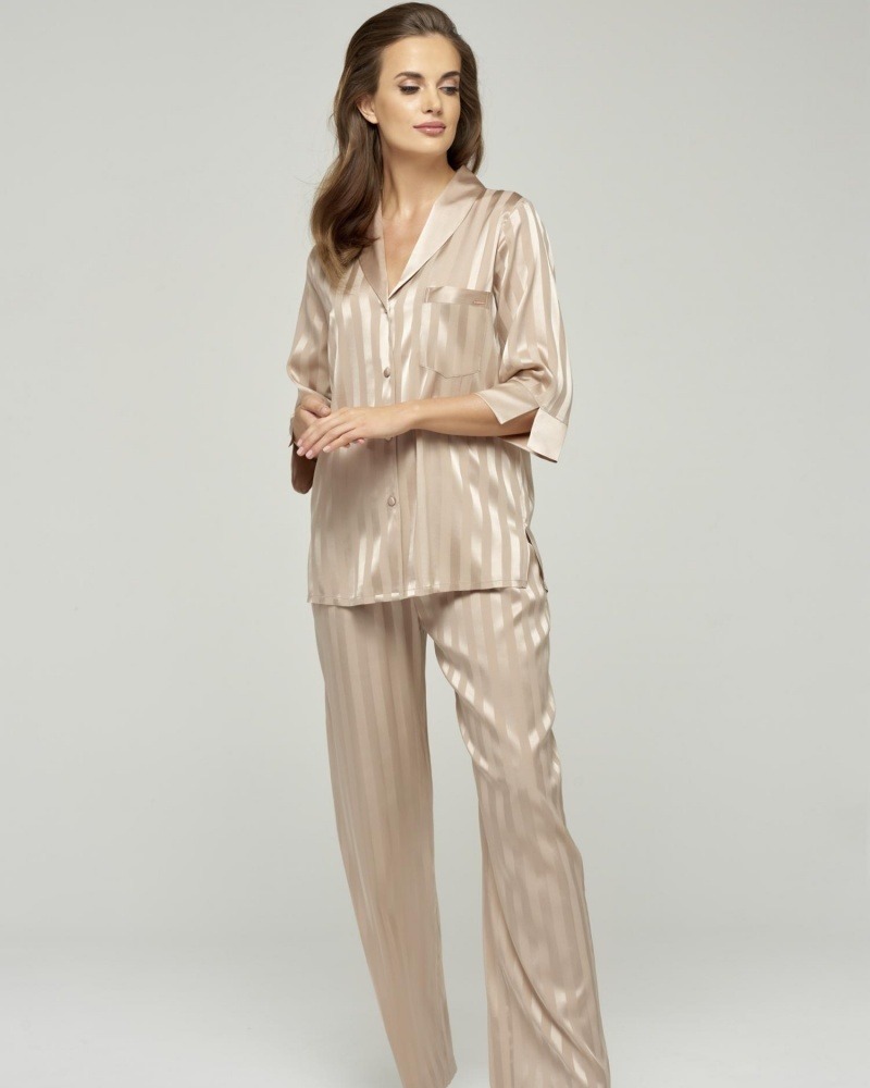 sku: W22-00SS207 | Brand: Marc Andre  | Size: 36 38 40 42 44  | Colors: Золотистый  | Бренды Marc&Andre | Домашняя одежда Рубашки | Title: Рубашка SILK STORY