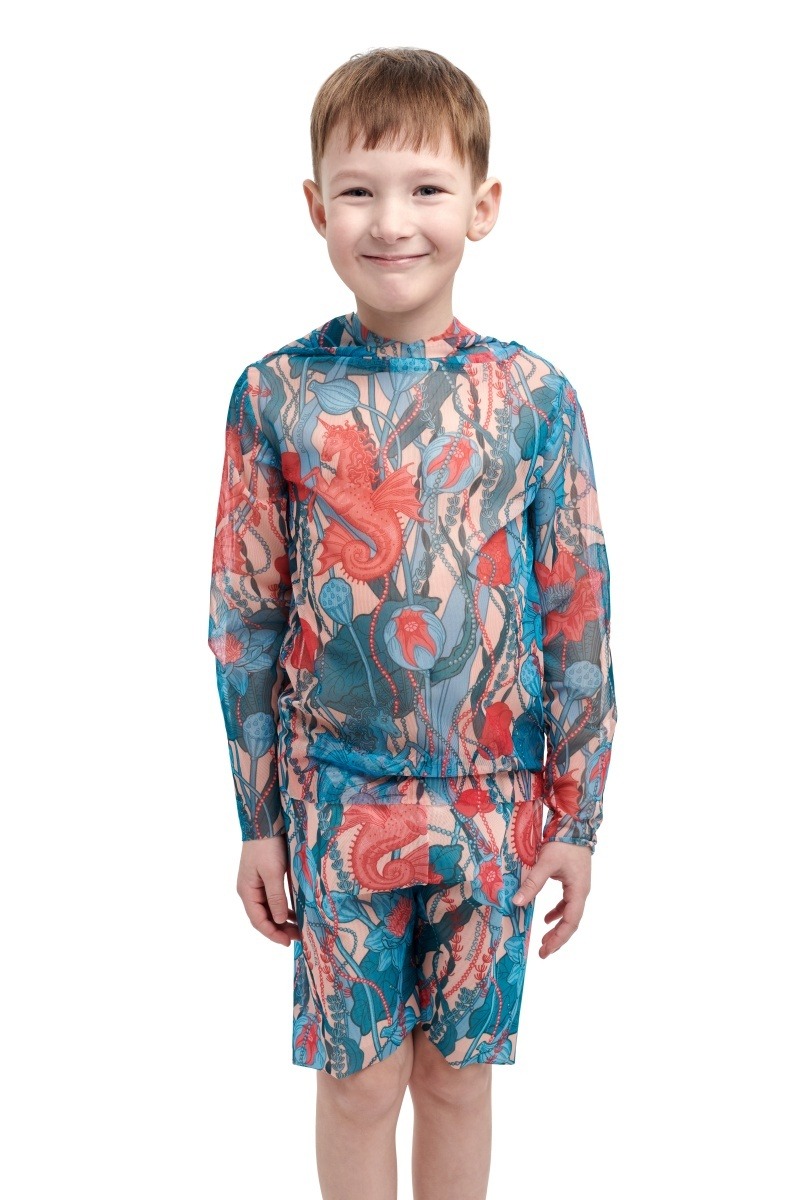 sku: 24002210 | Brand: RoDaSoleil  | Size: 104 110 116 122 128 134 140 146 152 158  | Colors: Цветной  | Бренды RoDaSoleil | Детские купальники | Title: Шорты детские МОРСКИЕ ЕДИНОРОГИ