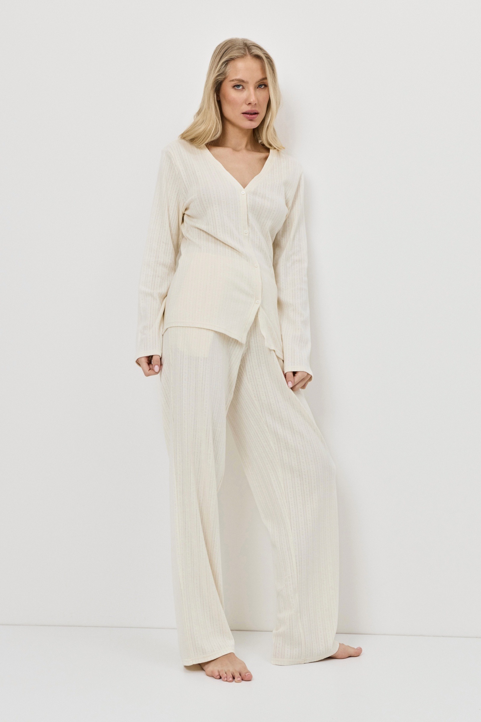 sku: CAMBRIA | Brand: Aruelle  | Size: XSmall Small Medium Large XLarge XXLarge  | Colors: Экрю  | Бренды Aruelle | Домашняя одежда Костюмы | Title: Комплект с брюками CAMBRIA