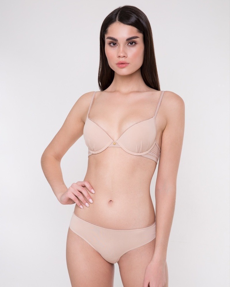 sku: 28055 | Brand: Rose&Petal  | Size: 70 A 70 B 70 C 70 D 75 A 75 B 75 C 75 D 80 A 80 B 80 C 80 D 85 A 85 B 85 C 85 D  | Colors: Телесный  | Бренды Rose&Petal | Бюстгальтер Нижнее белье Пуш-ап | Title: Бюстгальтер LA VOILA