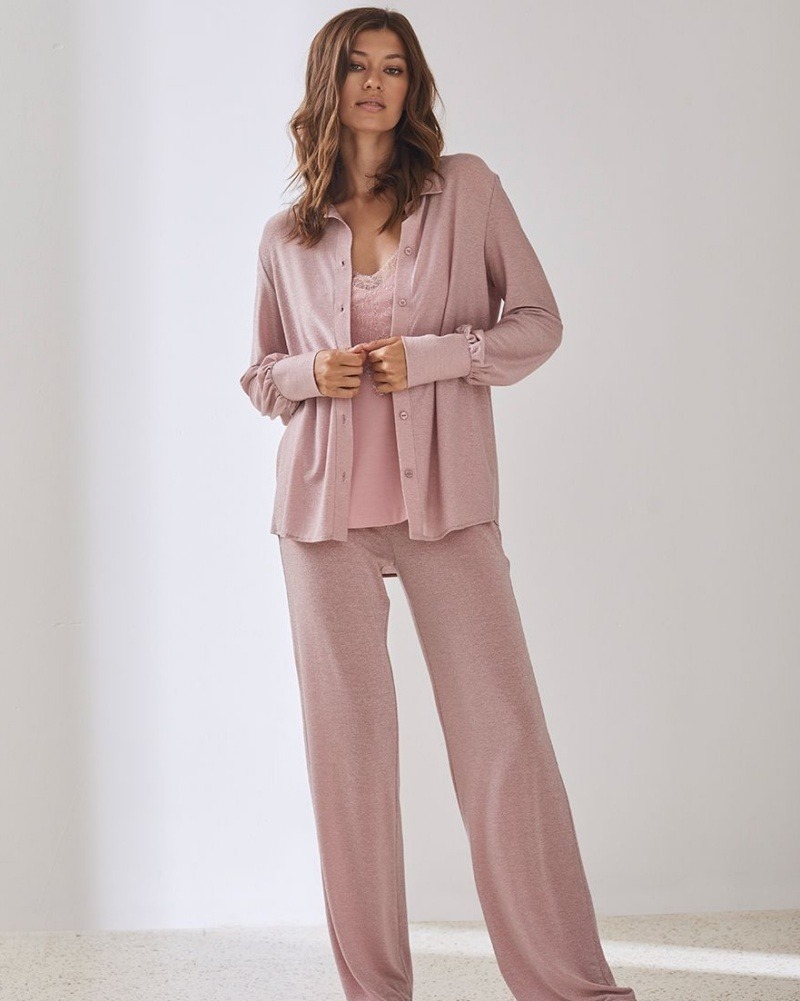 sku: 51975 | Brand: Laete  | Size: XSmall Small Medium Large XLarge XXLarge  | Colors: Розовый  | Бренды Laete | Домашняя одежда Рубашки | Title: Рубашка