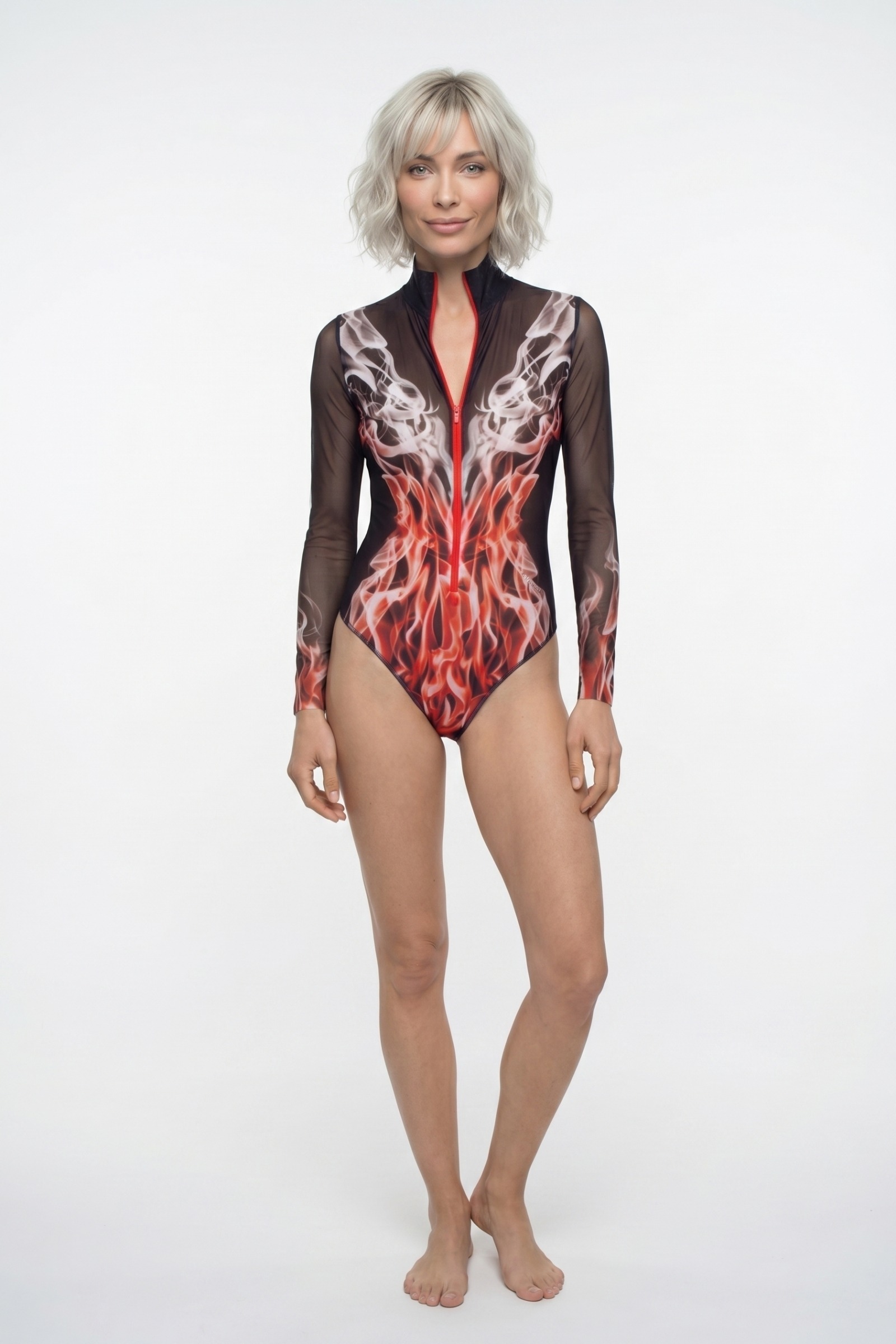 sku: 26003668 | Brand: RoDaSoleil  | Size: XSmall Small Medium Large XLarge  | Colors: Цветной  | Бренды RoDaSoleil | Купальники Слитные | Title: Слитный купальник ОГОНЬ RED