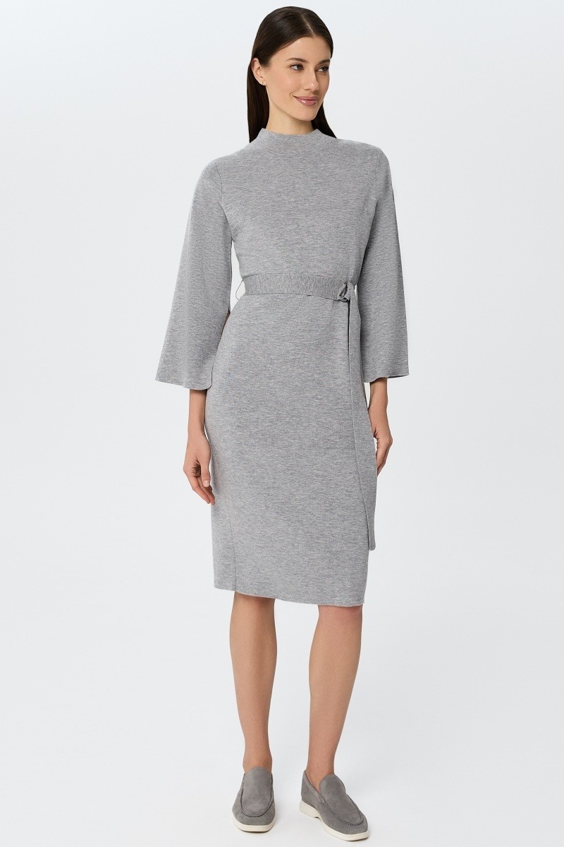 sku: W25-00CH0203 | Brand: Marc Andre  | Size: 36 38 40 42 44  | Colors: Серый  | Бренды Marc&Andre | Кашемир | Title: Платье ETERNAL WAVES
